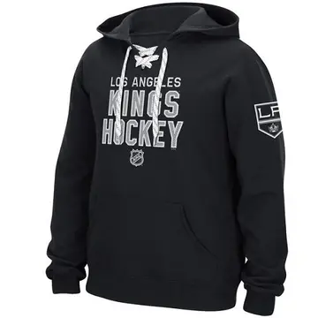 Men's Black Los Angeles Kings Stitch Em Up Lace Hoodie -
